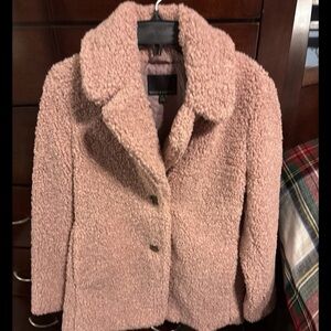 Banana Republic Blush Teddy Jacket